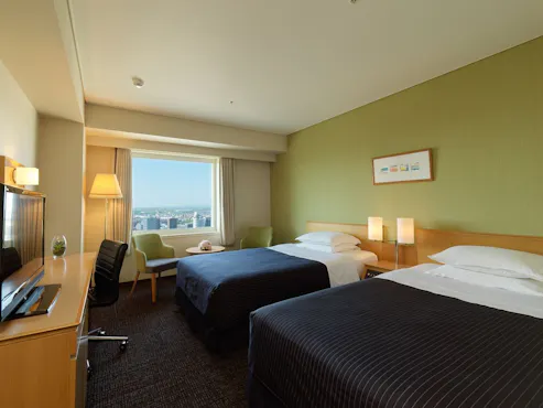 【ห้องพักแบบเตียงคู่มาตรฐาน】