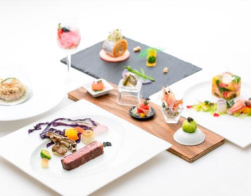 春のディナーコース一例