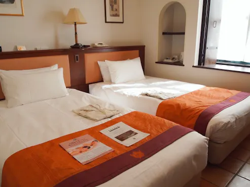 ห้องพักแบบเตียงคู่ราคาประหยัด