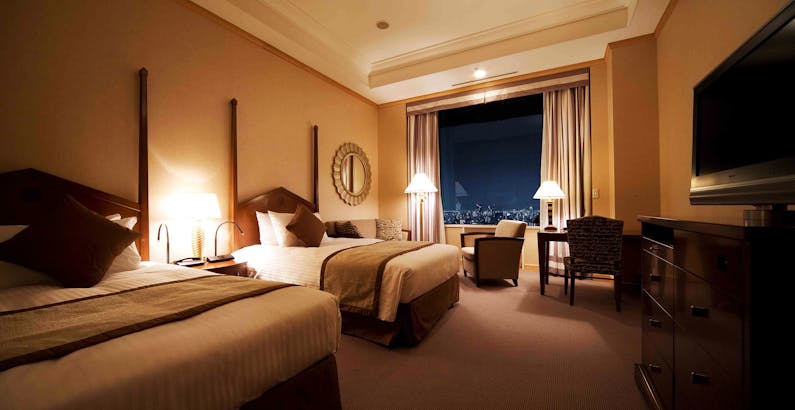 インペリアルフロア デラックス ツイン リバービュー 禁煙 ケーキ シャンパン Or ルームサービスディナー から選べる特典付 アニバーサリーステイ 朝食付 プラン 帝国ホテル 大阪 一休 Com