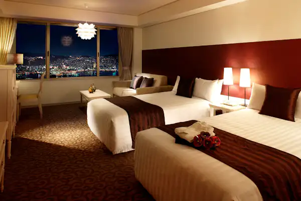 高級雙床港景房