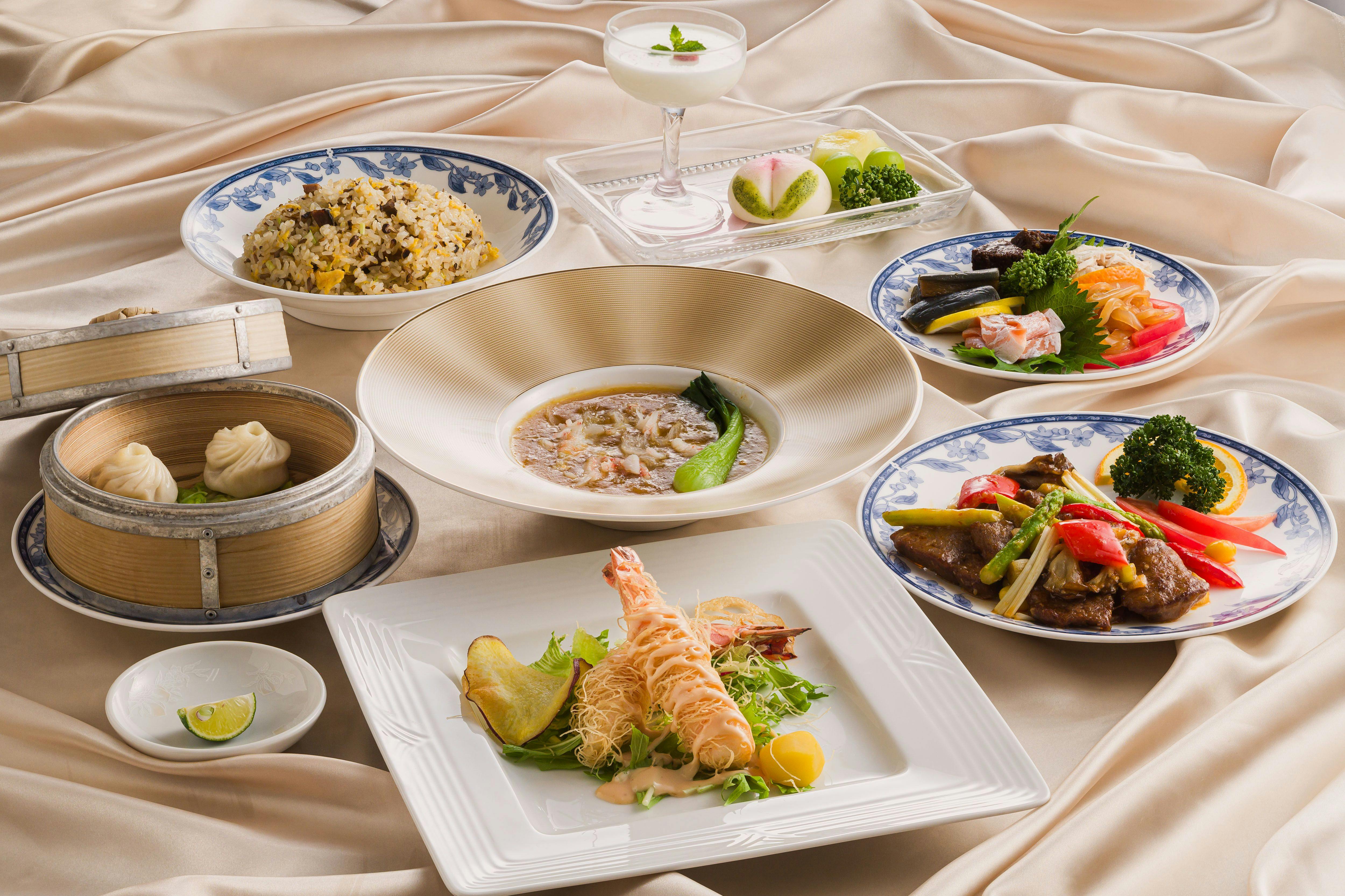 【夕食付き】中国料理「桃園」味に定評あり。豪華コース！実はとっても人気です！
