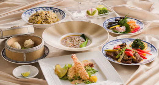 【夕食付き】中国料理「桃園」味に定評あり。豪華コース!実はとっても人気です!