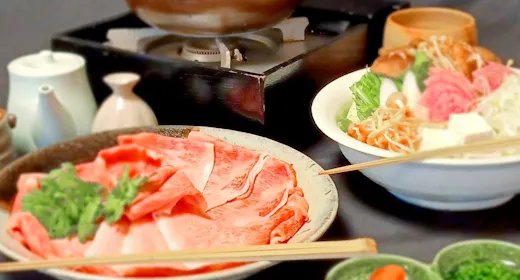 【とろける和牛しゃぶしゃぶ】<お部屋食>魚介よりお肉を堪能|貸切風呂など7つの湯に癒されて|1泊2食