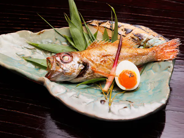 【年の瀬から新春へ】~至高の山海~ のどぐろ塩焼き・のどぐろ飯とやまぐち和牛燦ステーキ付プラン