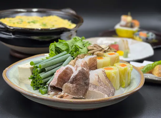 天然クエ唐揚げ&天然クエ鍋