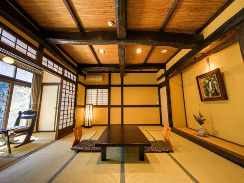 【露天風呂付】和室10+6畳（渓流側）勘四郎