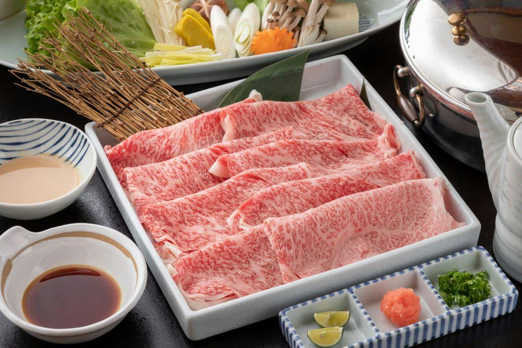 【岡山が誇るブランド牛】千屋牛の源泉しゃぶしゃぶプラン