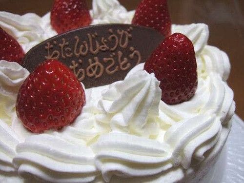 お祝いや宿泊特典のケーキ