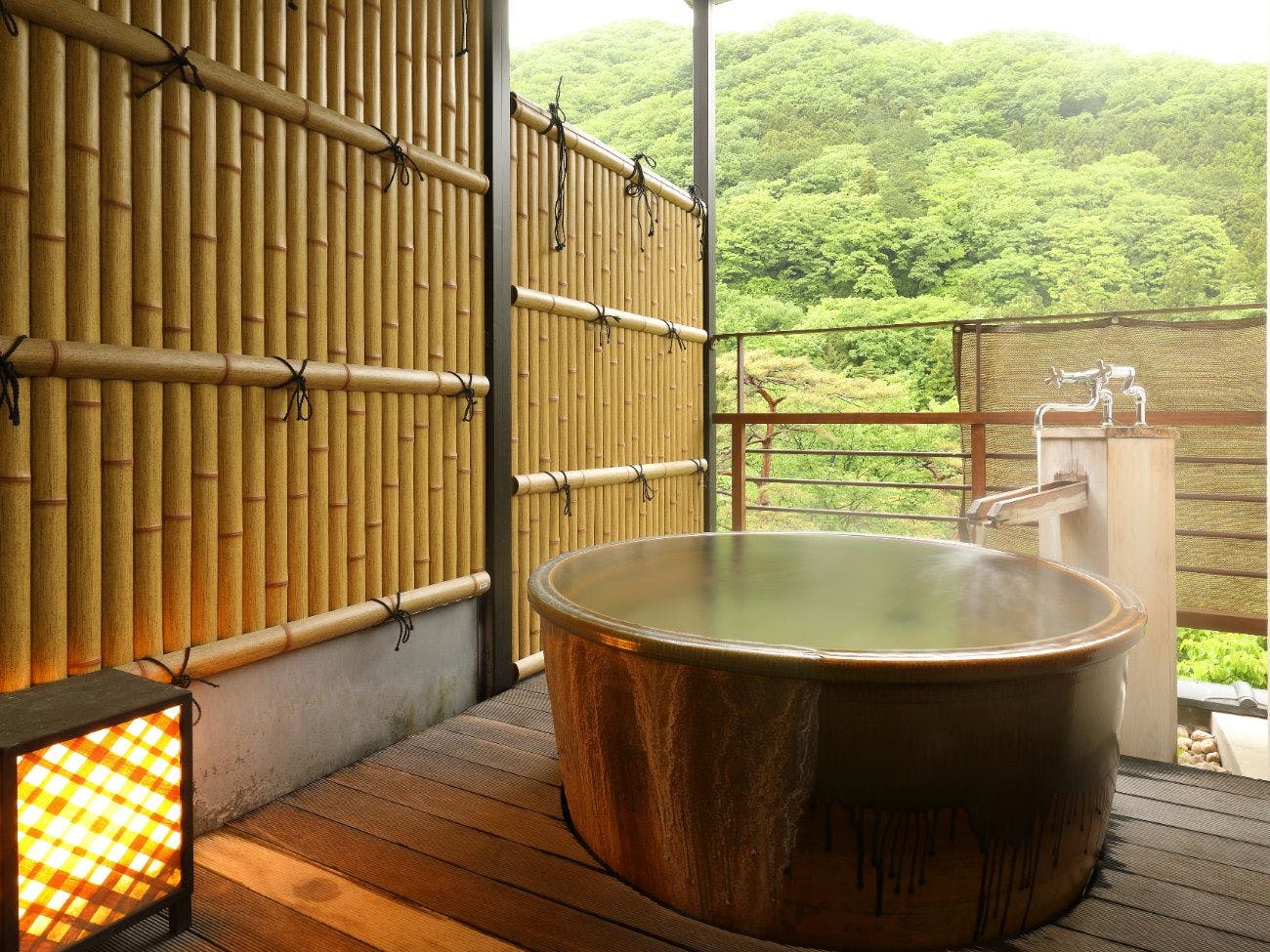 【温泉露天風呂付モダン和洋室】客室露天