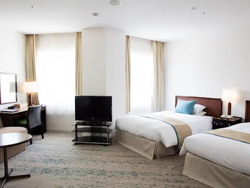 Kamar Twin Standar 30m² Menghadap Gunung