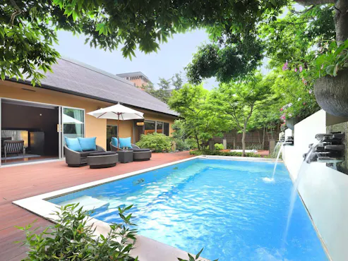 Gambar teras gaya Jepang modern 'Ai'