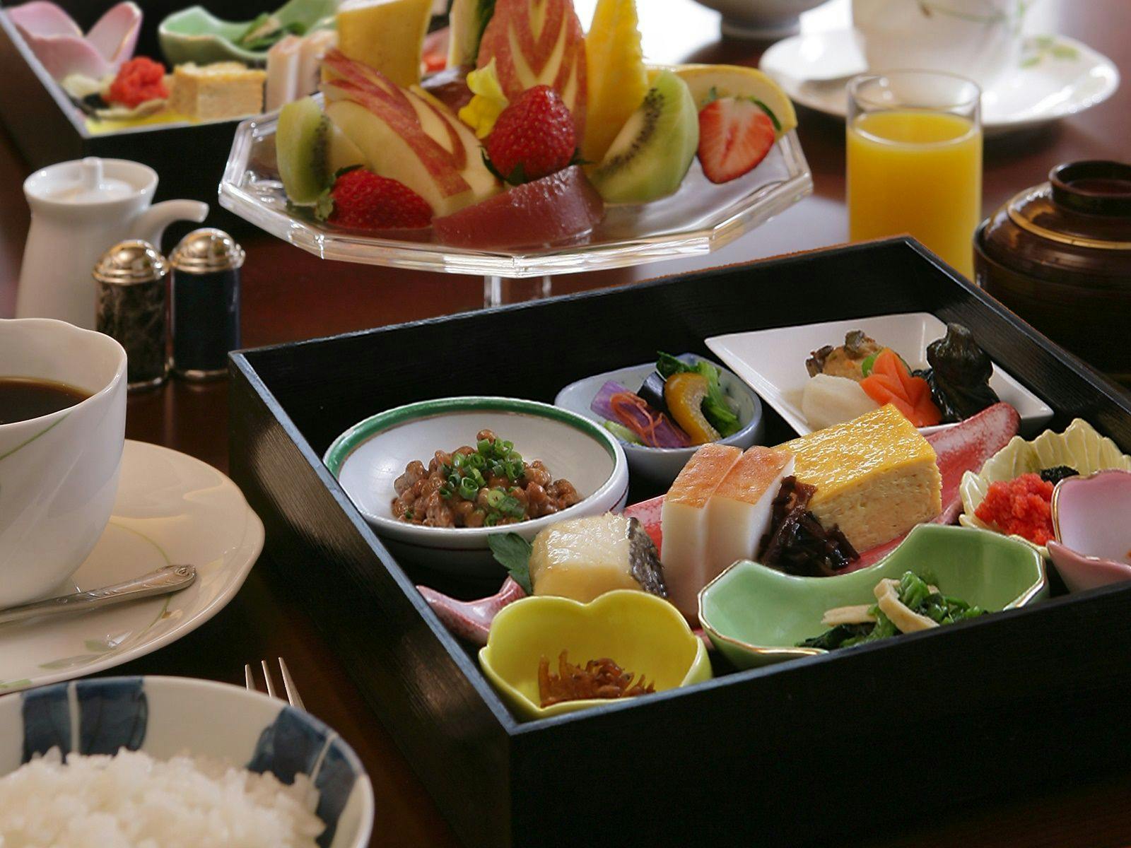 Layanan kamar sarapan Gambar makanan Jepang