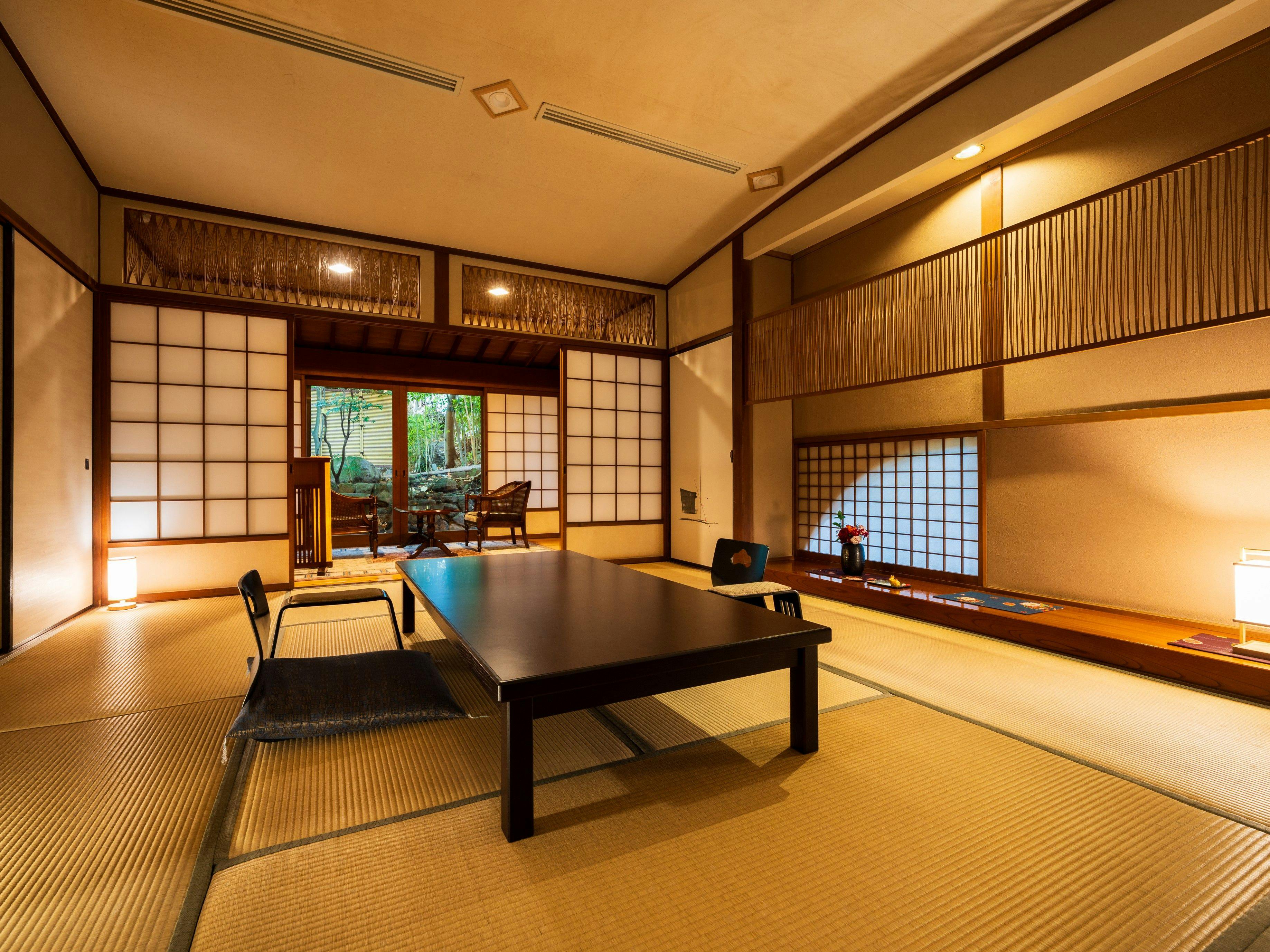 【Keyaki】5 tatami + 10 tatami + serambi luas / mandi luar + mandi dalaman