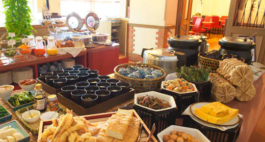 【返金不可プラン/朝食付】地場産品を活かした和洋ビュッフェ※予約時から返金不可