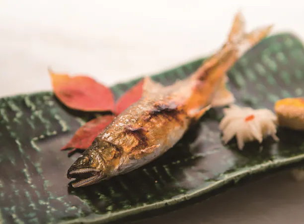 【秋膳】名残り鮎化粧焼き