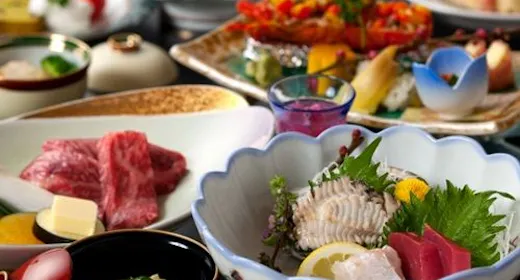【特選・二大食材】あわびのお造りと佐賀牛A5ランクを堪能「特選プラン~贅・ぜい~」