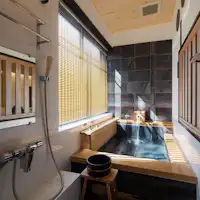 Bamboo Hermitage - อ่างอาบน้ำในร่ม