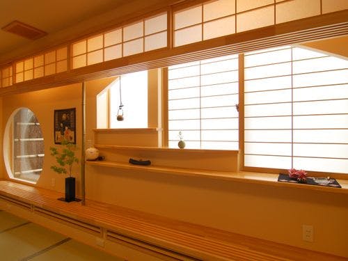 温かみのあるレトロな和室。