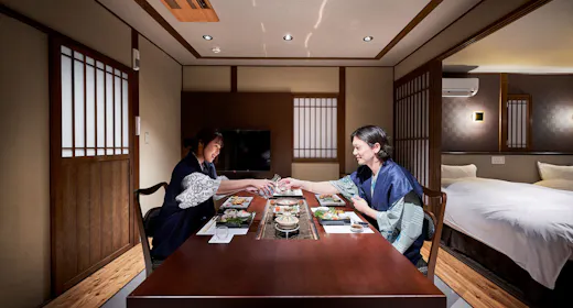【美味饗宴/お部屋食】最上位会席/天然温泉の客室露天風呂・内風呂付
