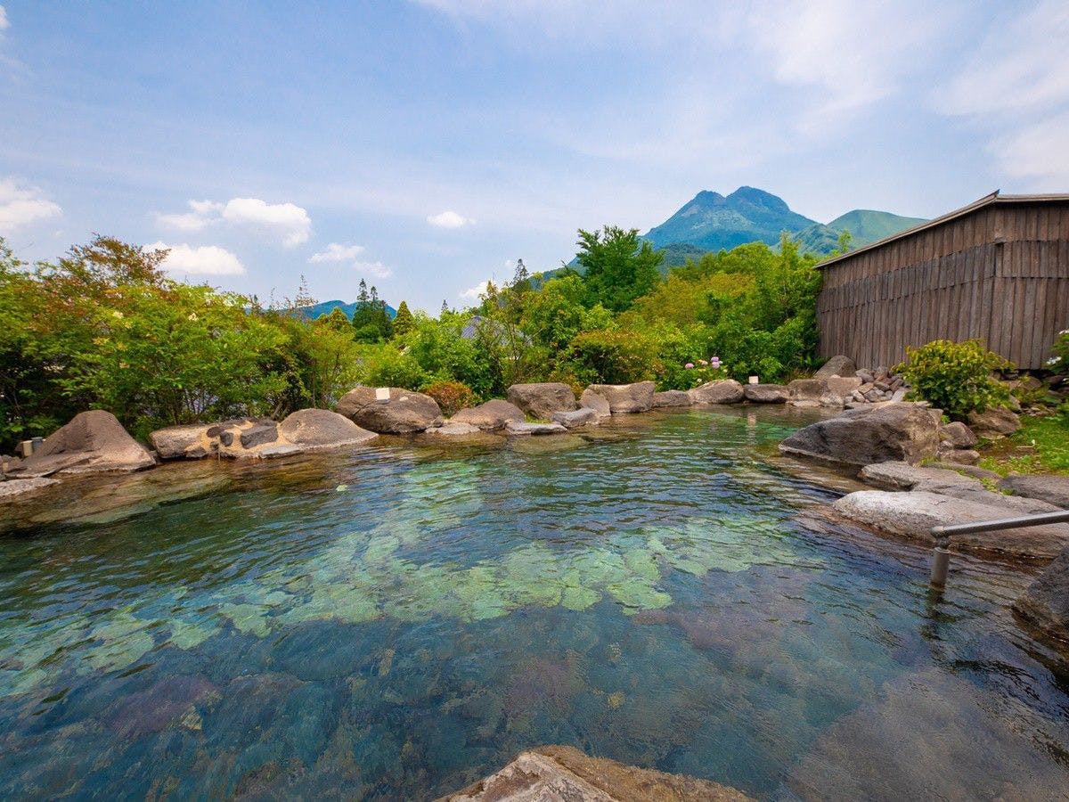 อ่างอาบน้ำกลางแจ้งขนาดใหญ่｜อ่างอาบน้ำกลางแจ้งที่มองเห็นภูเขายูฟุ