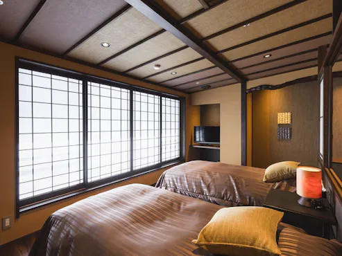 ปรับปรุงใหม่ในเดือนเมษายน 2022 ห้องพักแบบญี่ปุ่นสมัยใหม่แบบเตียงคู่