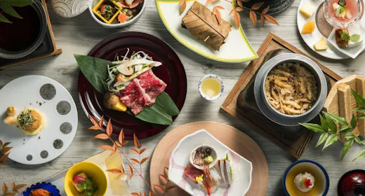 【旬彩会席】旬の食材を盛り込んだ当館が一番オススメの夕食コース!(本館)