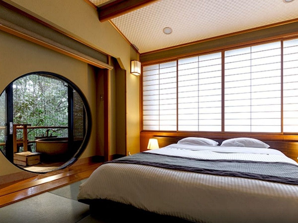 【本館】和室（露天風呂・ダブルベッド）