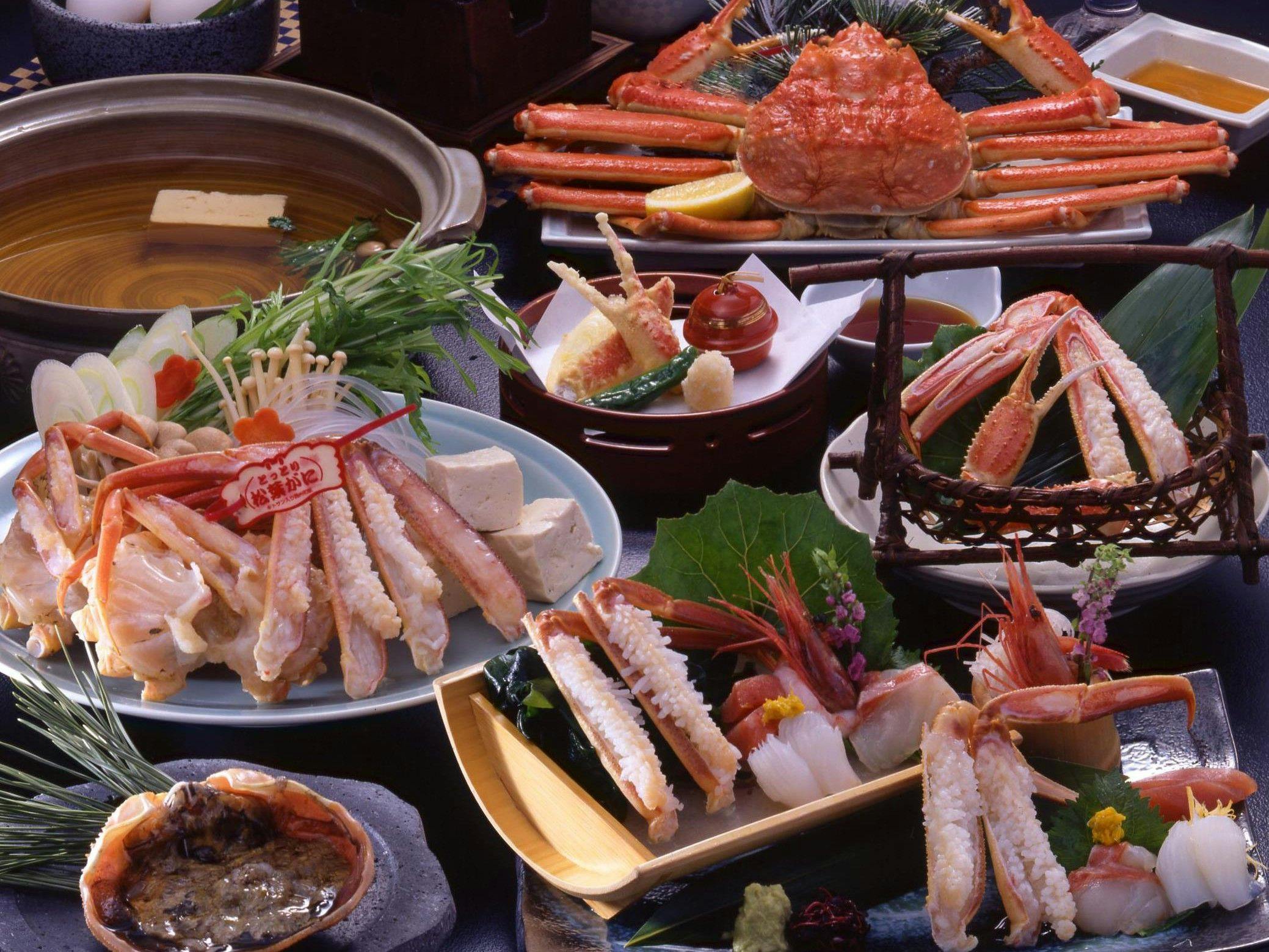 【冬P】最上級の冬の王様・鳥取県産タグ付き活松葉蟹を贅沢にまるごと一枚味わう「極上活松葉蟹会席」