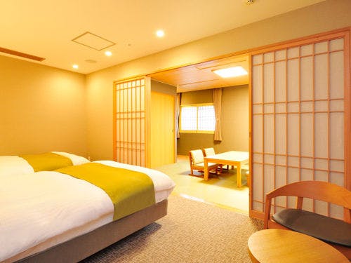 和洋室＜ツイン＋和室＞眺望なし