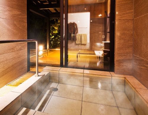 【客室露天風呂-銀温泉】