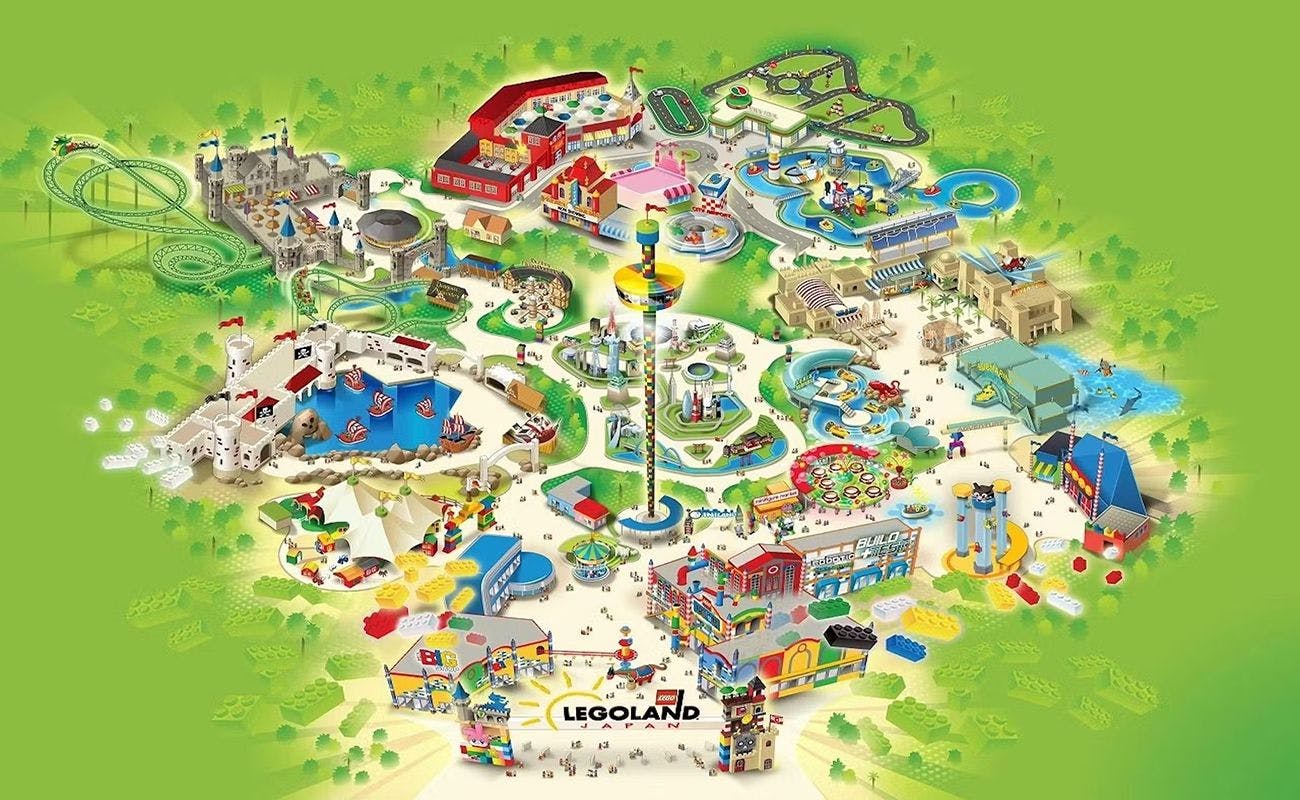 แผนที่พื้นที่เลโก้แลนด์เจแปน