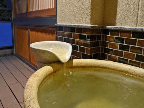 *【自家源泉_露天風呂付一例】お部屋・夜