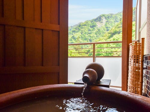 *【金泉露天風呂付客室Cテラス】昼の露天