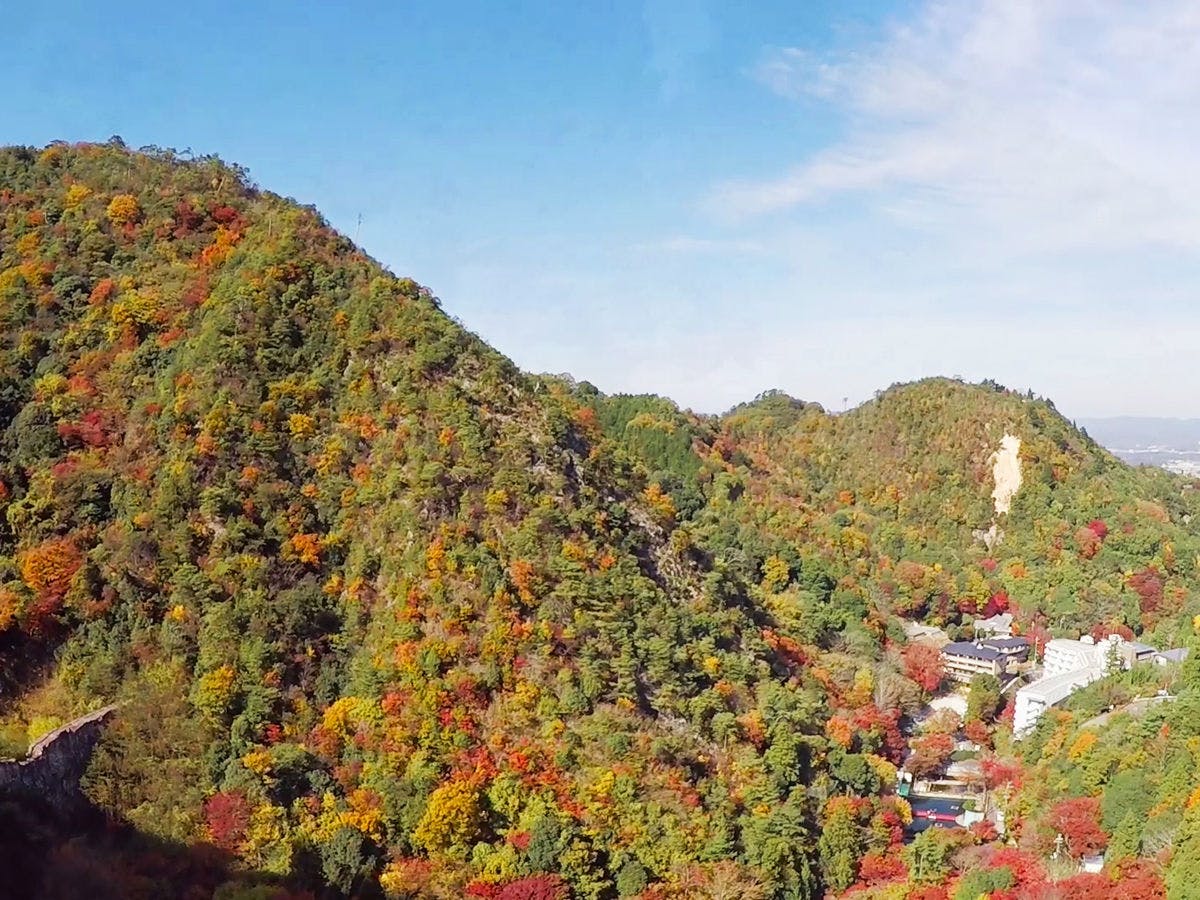*【Daun Merah di Arima Sanzan】Dari Kereta Gantung Arima