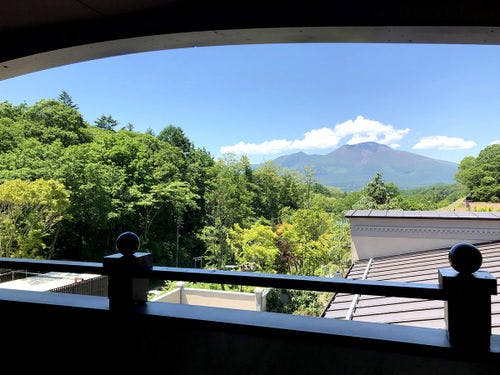 浅間ビューデラックスダブルからの眺望