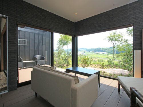 各お部屋の専用デッキからの眺め