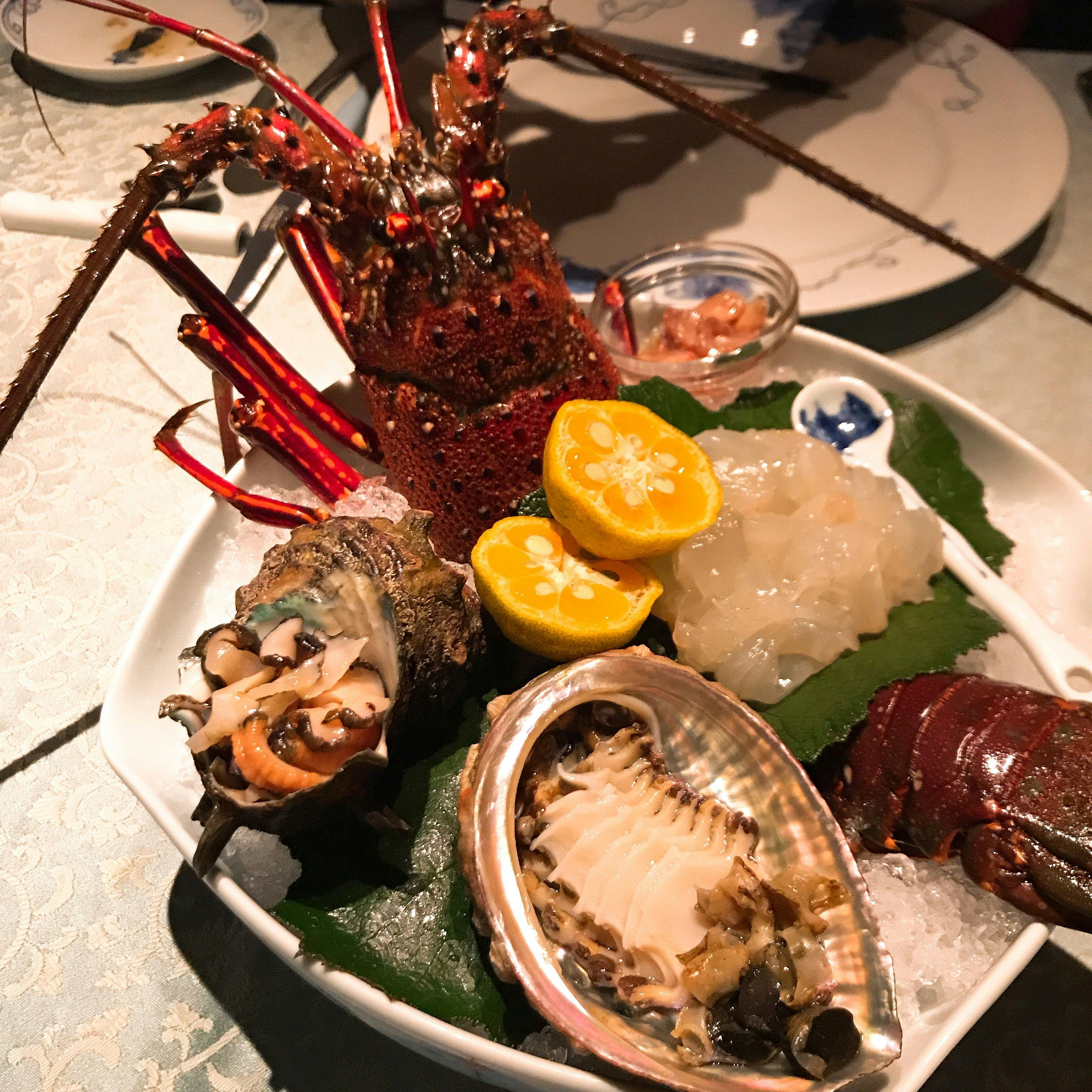 伊勢海老のお造り