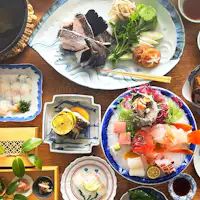 แผนปลาคุเอะธรรมชาติจากทะเลโกโตะนาดะ (ตัวอย่างอาหาร)