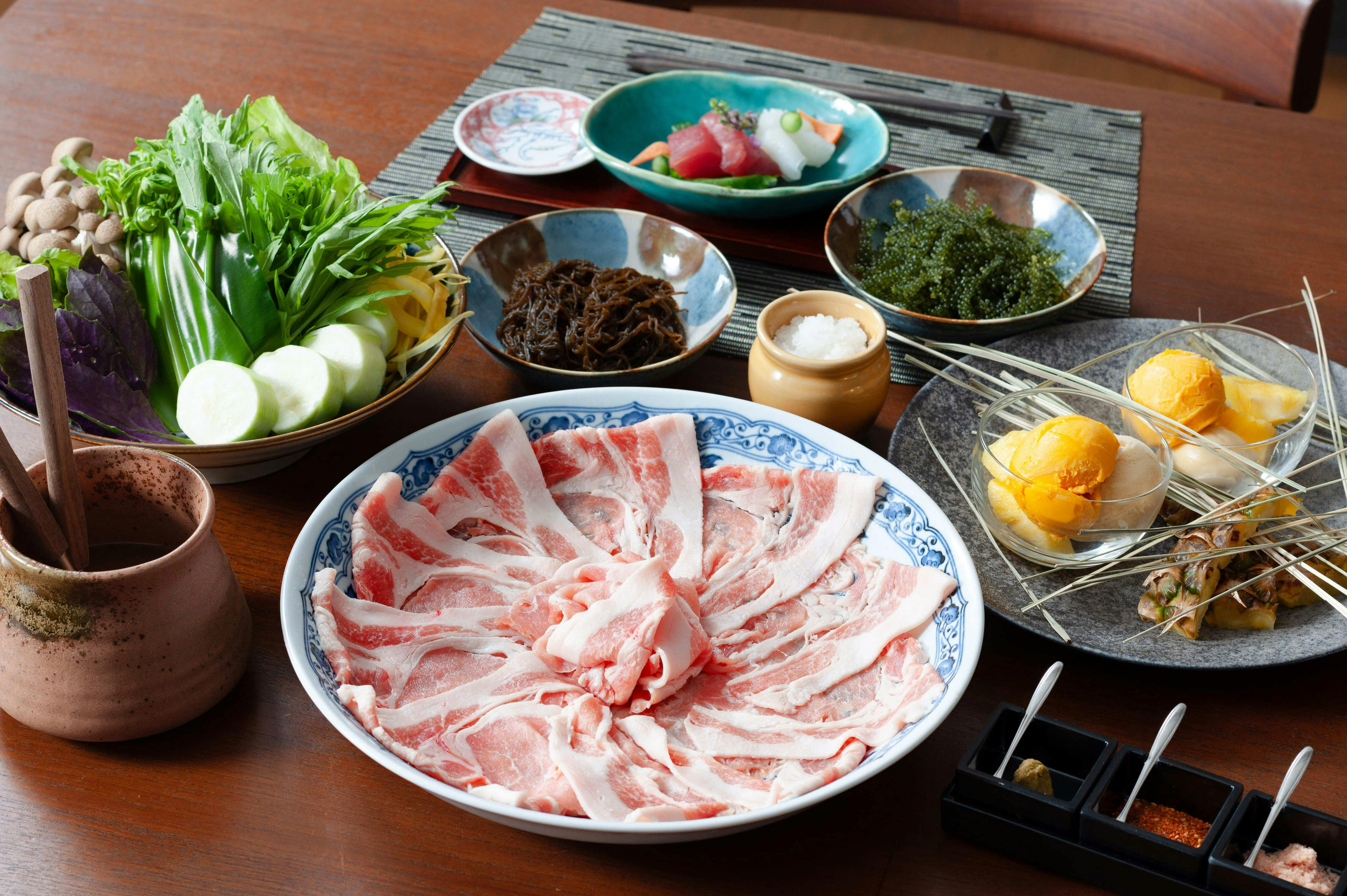 【รวมอาหารเย็นและอาหารเช้า】แผนชาบูชาบูหมูอากูสุดแสนสุข