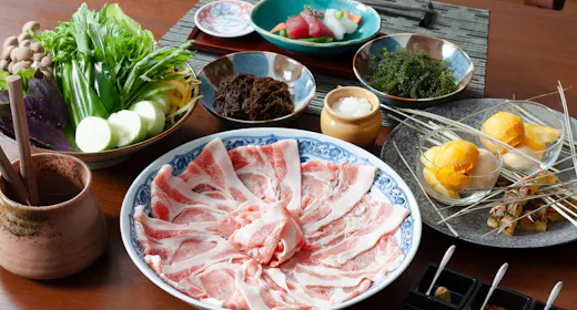 【รวมอาหารเย็นและอาหารเช้า】แผนชาบูชาบูหมูอากูสุดแสนสุข