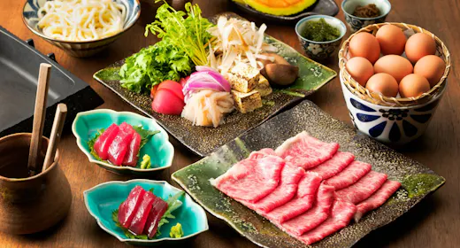 【รวมอาหารเย็นและอาหารเช้า】ดินเนอร์สุกี้ยากี้อร่อยเพลิดเพลินด้วยวัตถุดิบจากโอกินาว่า
