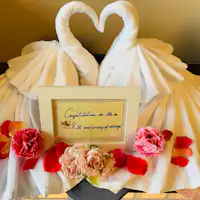 タオルスワンとメッセージ