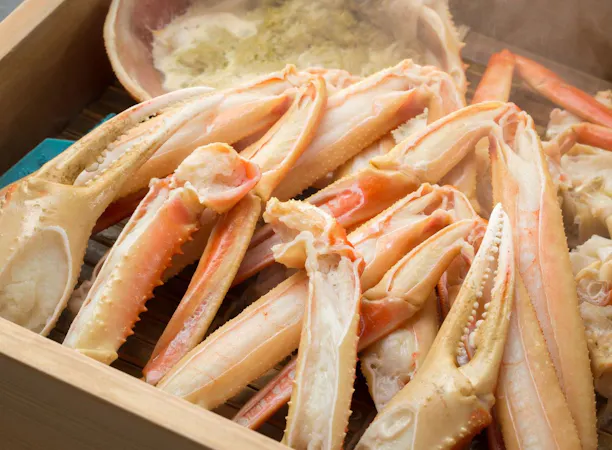 冬の贅沢!蟹のせいろ蒸し