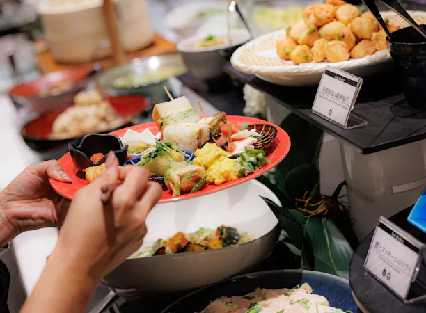 【朝食ブッフェ】盛り付けイメージ