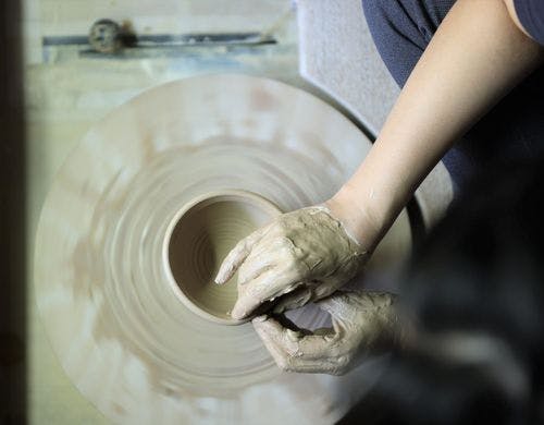 蘇山窯の青磁の陶板アート　※イメージ