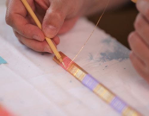 截金（きりかね）のアート　※イメージ