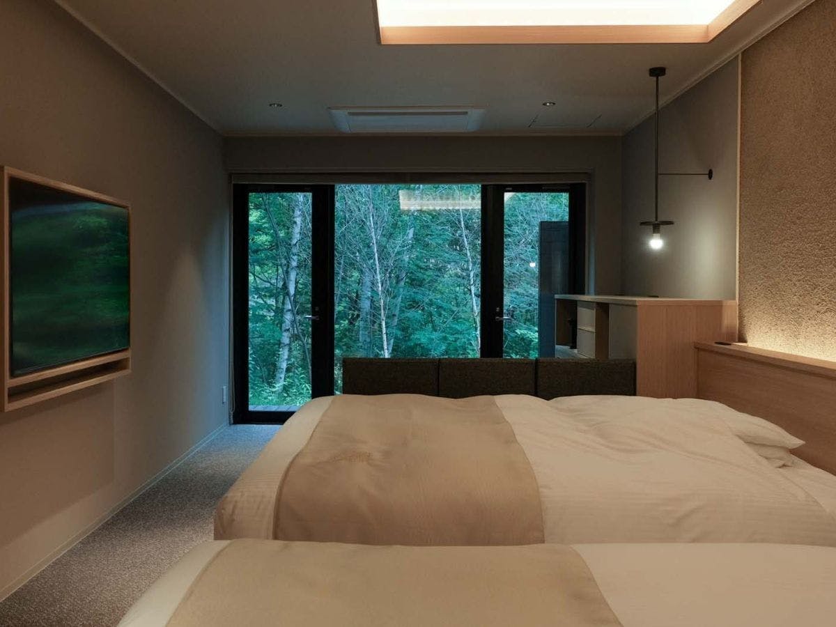 【ซุยกันเบ็คคัง／ห้องพักสไตล์ตะวันตกพร้อมอ่างอาบน้ำชมวิว (ชั้น 1)】