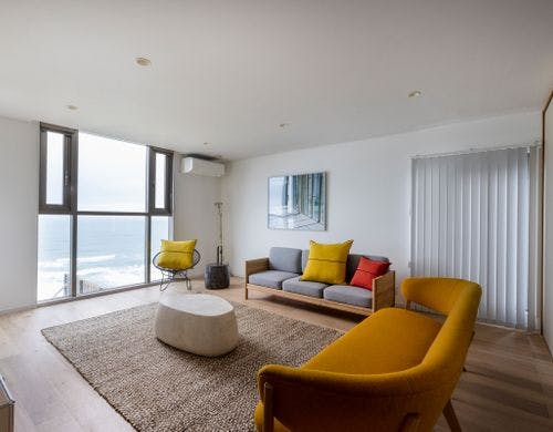 別棟ヴィラの主寝室