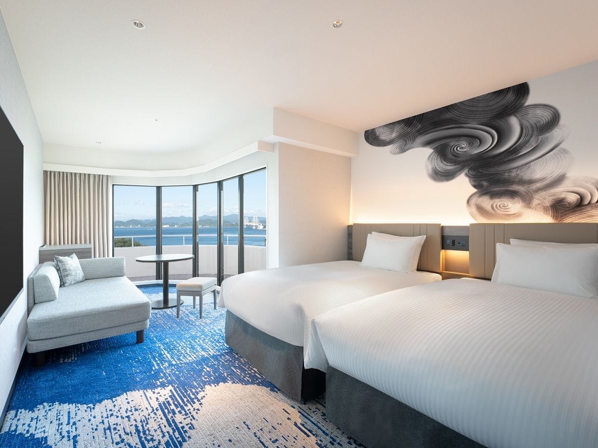 高级海景角落双床房 图片